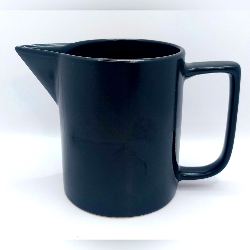 Synergy Blackby MIKASA Black Creamer 3 1/2" Discontinued
